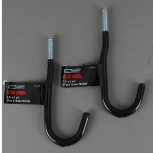 Two Tool Shop 6” bike hooks. 3/8”x3”x6” 225-6072